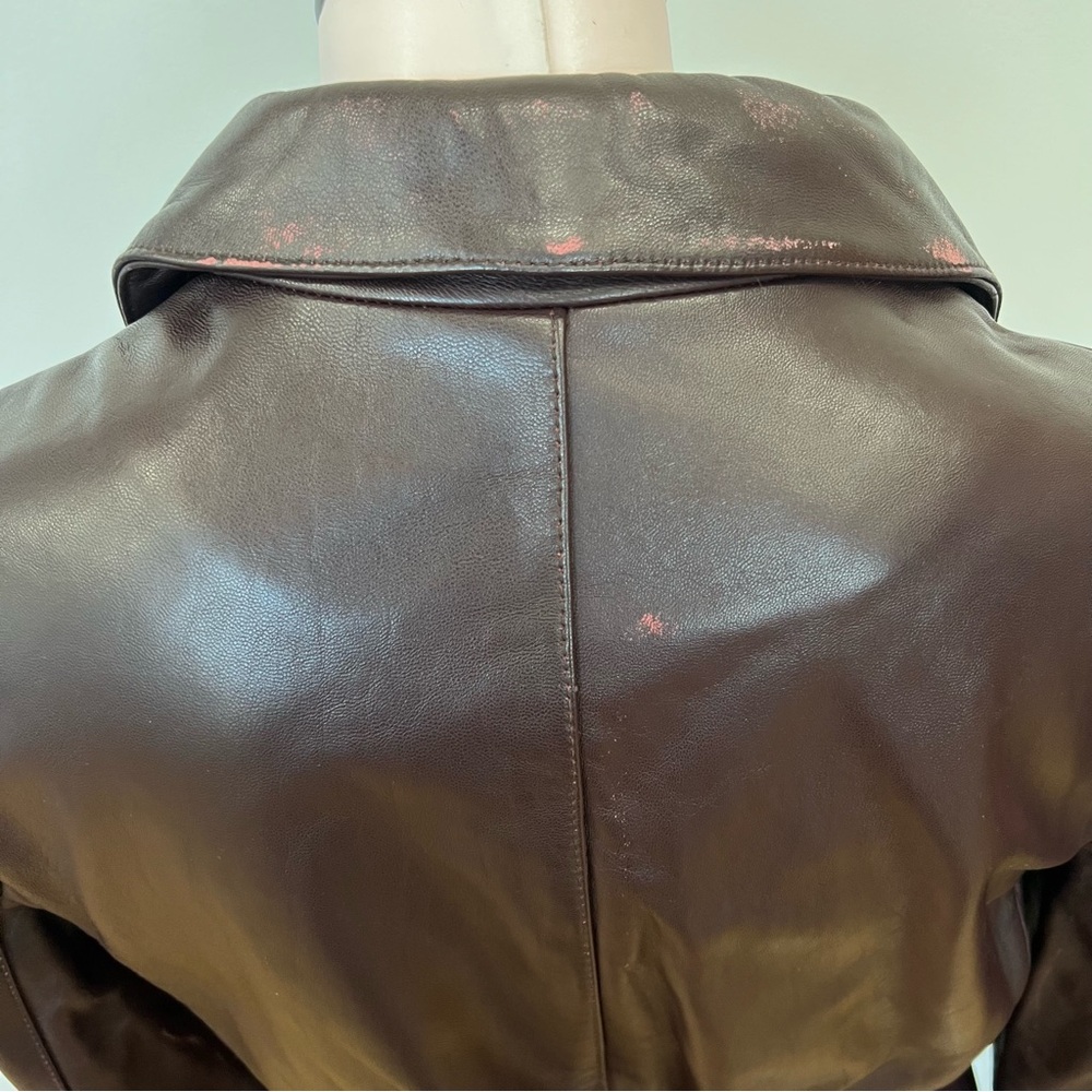 Kenneth Kole plum leather jacket - Picture 4 of 7
